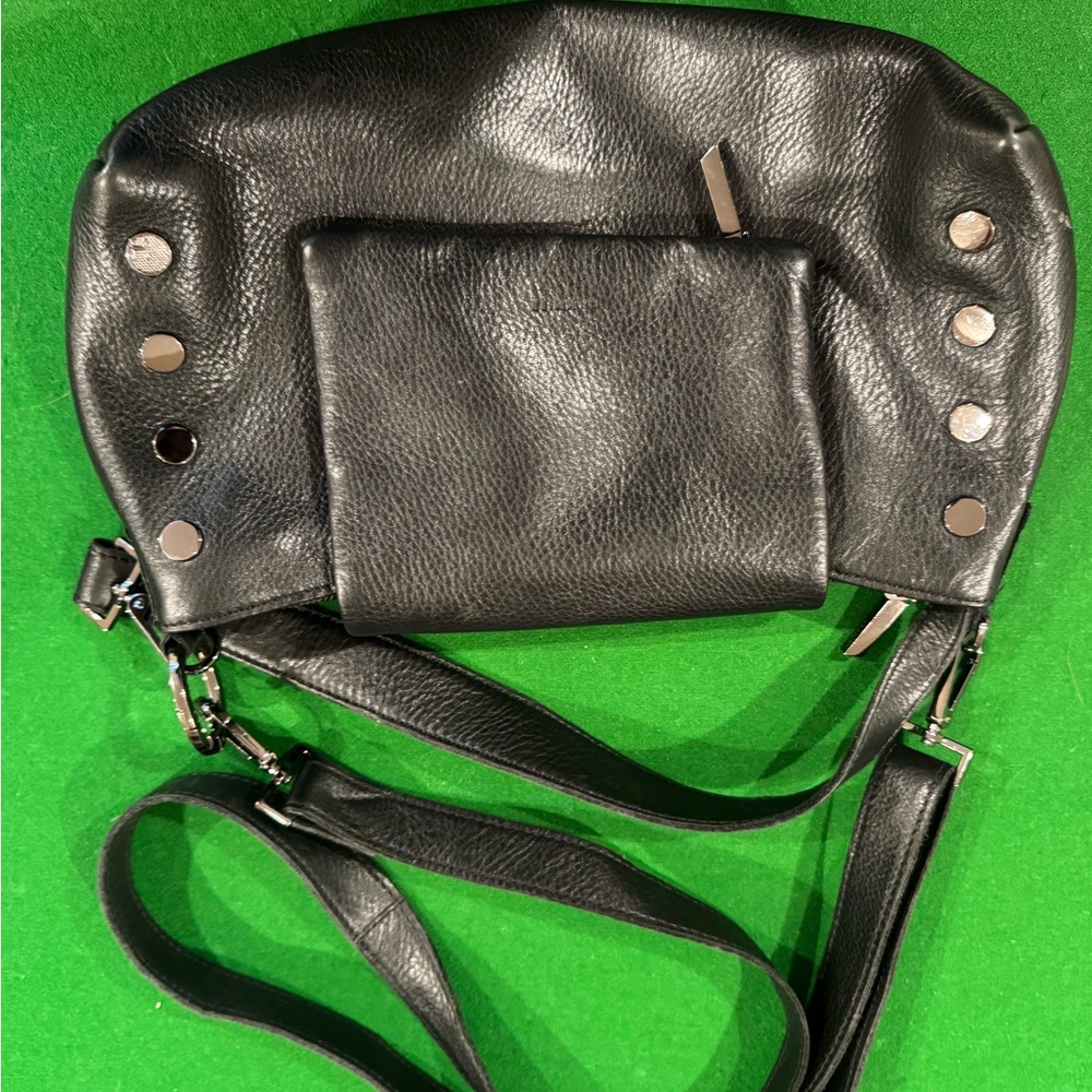 Hammitt Black Satchel with Gunmetal Gray Accents - Picture 12 of 13